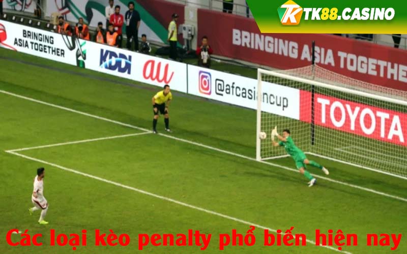 Các loại kèo penalty phổ biến hiện nay